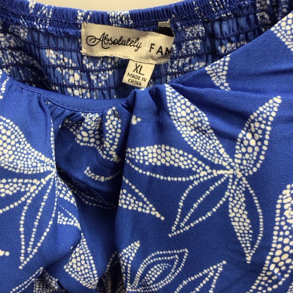 Absolutely Famous Blue and White Patterned Maxi Dress - Picture 3 of 16